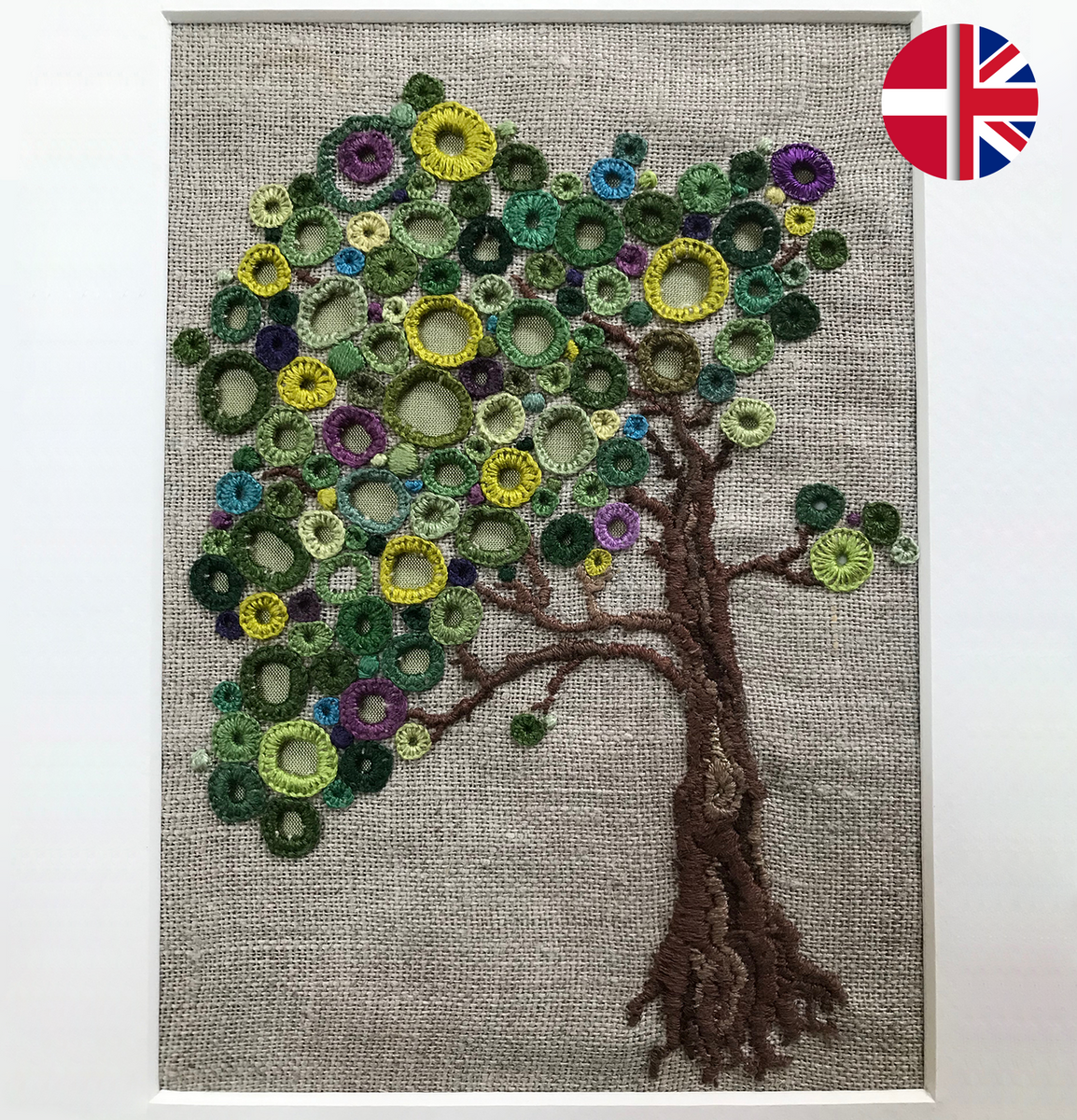 Embroidery kit Eyelet tree