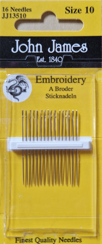 Embroidery needle size 3/9 (w/point )