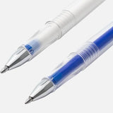 Heat erasable pens for fabric with fine tip from Prym blue+white