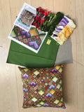 Embroidery kit:  'Happy' Bargello