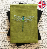 Embroidery kit: Dragonfly cover and Notebook