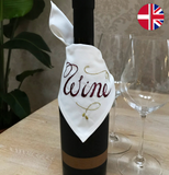Embroidery kit: 'Wine' bottle napkin